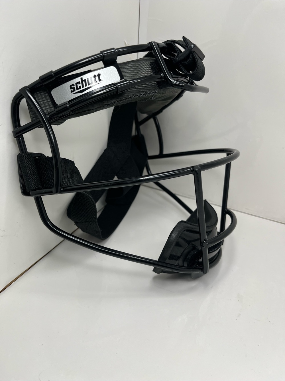 Schutt Softball Fielder's Faceguard Mask Black Adjustable Strap Excellent
